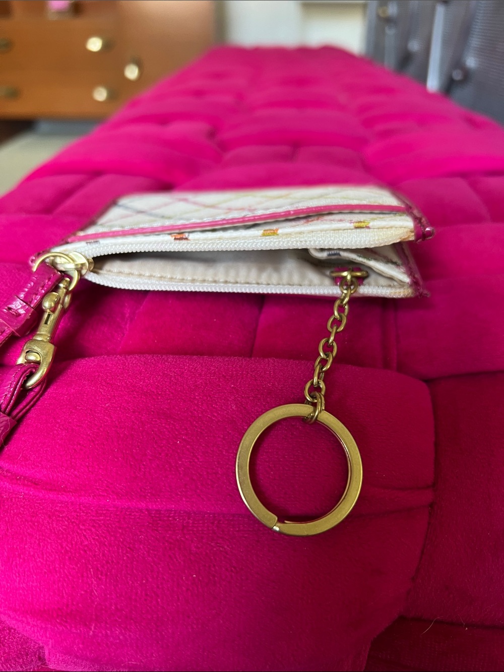 Coach Peyton Tattersall Mini Skinny ID Case - Picture 9 of 13